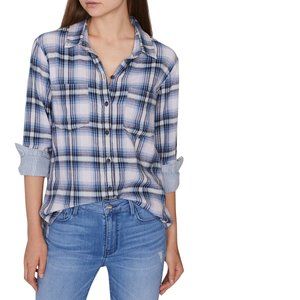 Sanctuary Clothing Boyfriend Button Up Lined Shirt